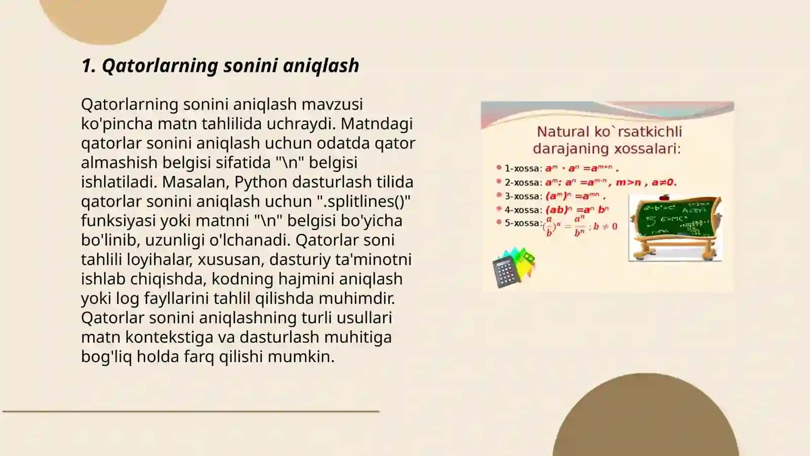Kombinatorika mavzusidagi formulalar yordamida yechiladigan masalalar tuzish 3