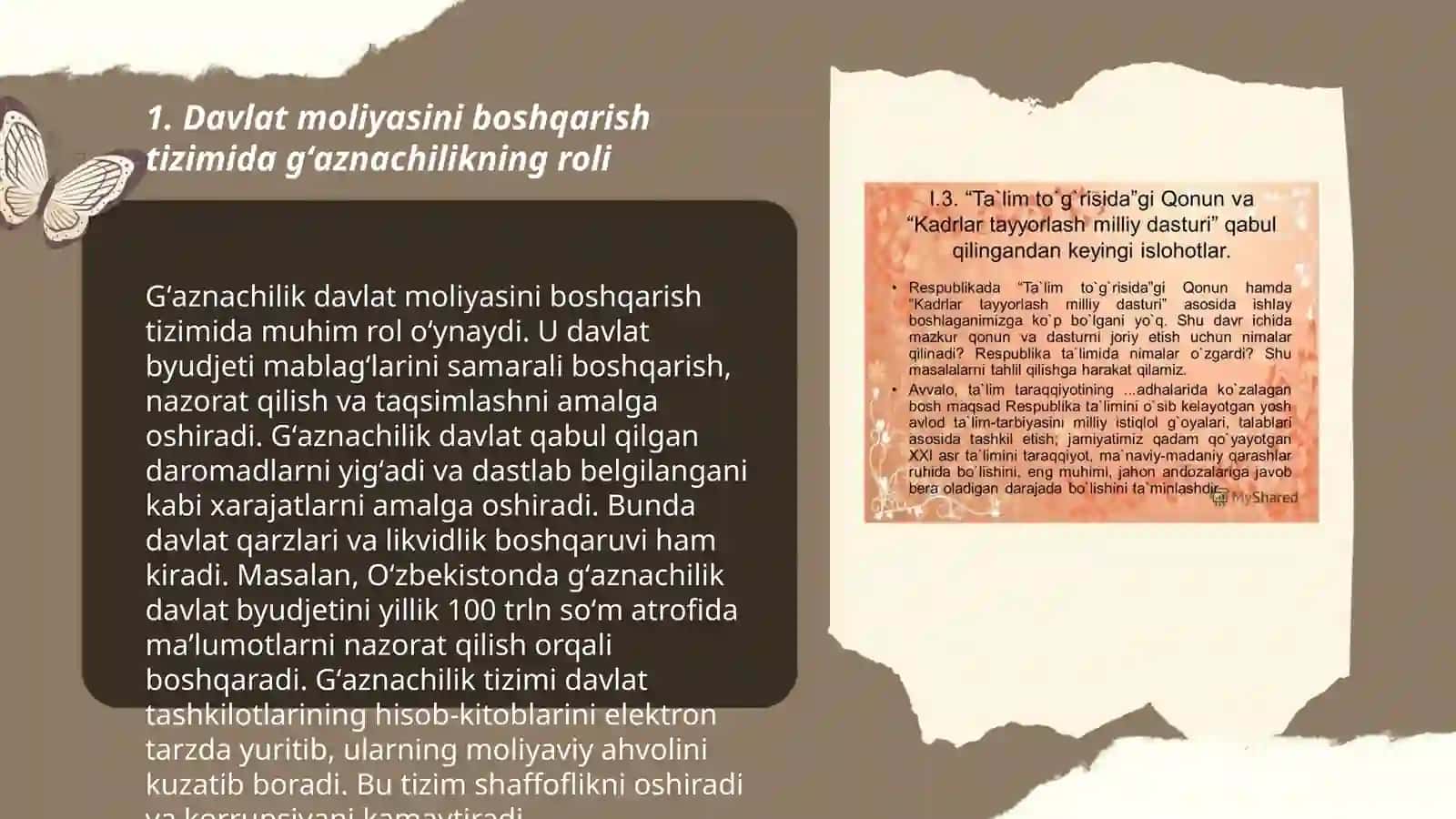 Davlat moliyasini boshqarish institutsional tarkibining islohida gʻaznachilik xizmati 3