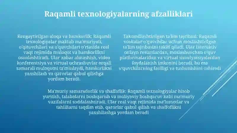 Raqamli Texnologiyalardan Samarali Foydalanish 3