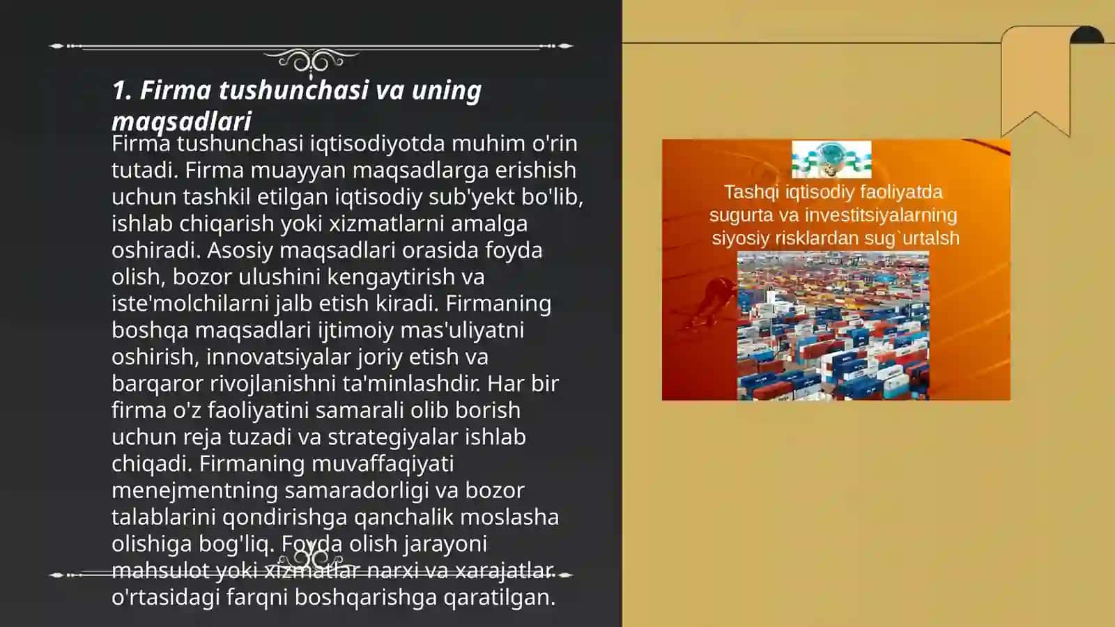Firma va uning tashkiliy-iqtisodiy asoslari 3