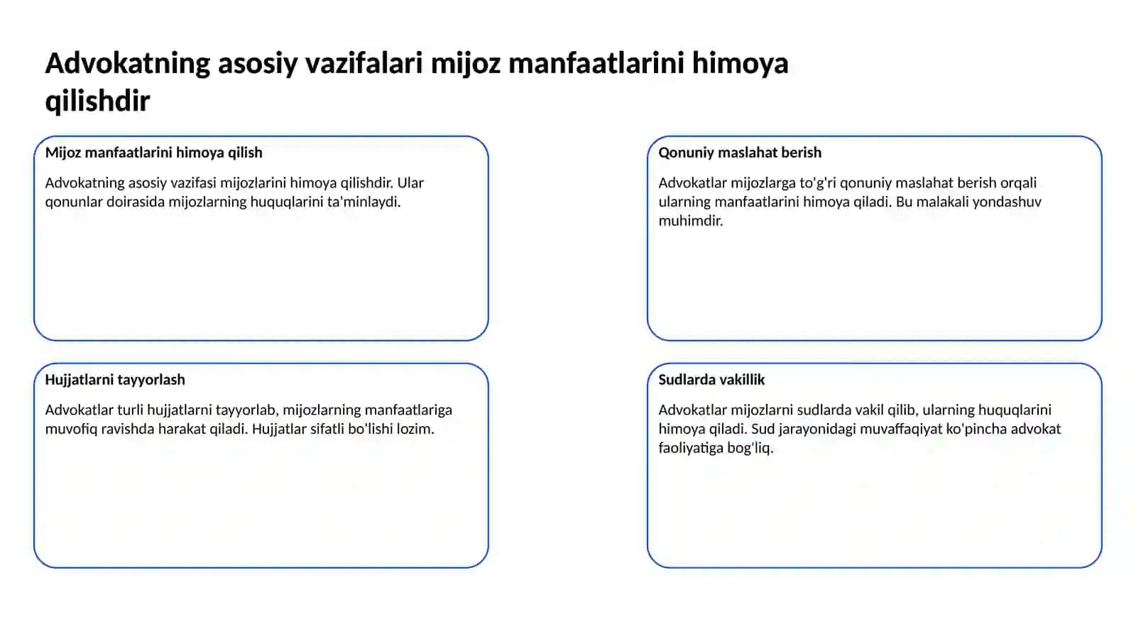 Advokatning kasb etikasi va advokatura tamoillari 3