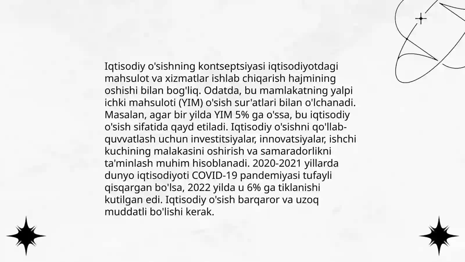 Iqtisodiy o’sish 3