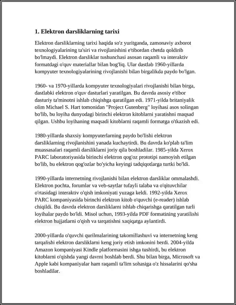 ELEKTRON DARSLIK VA ULARDAN FOYDALANISH AFZALLIKLARI 3