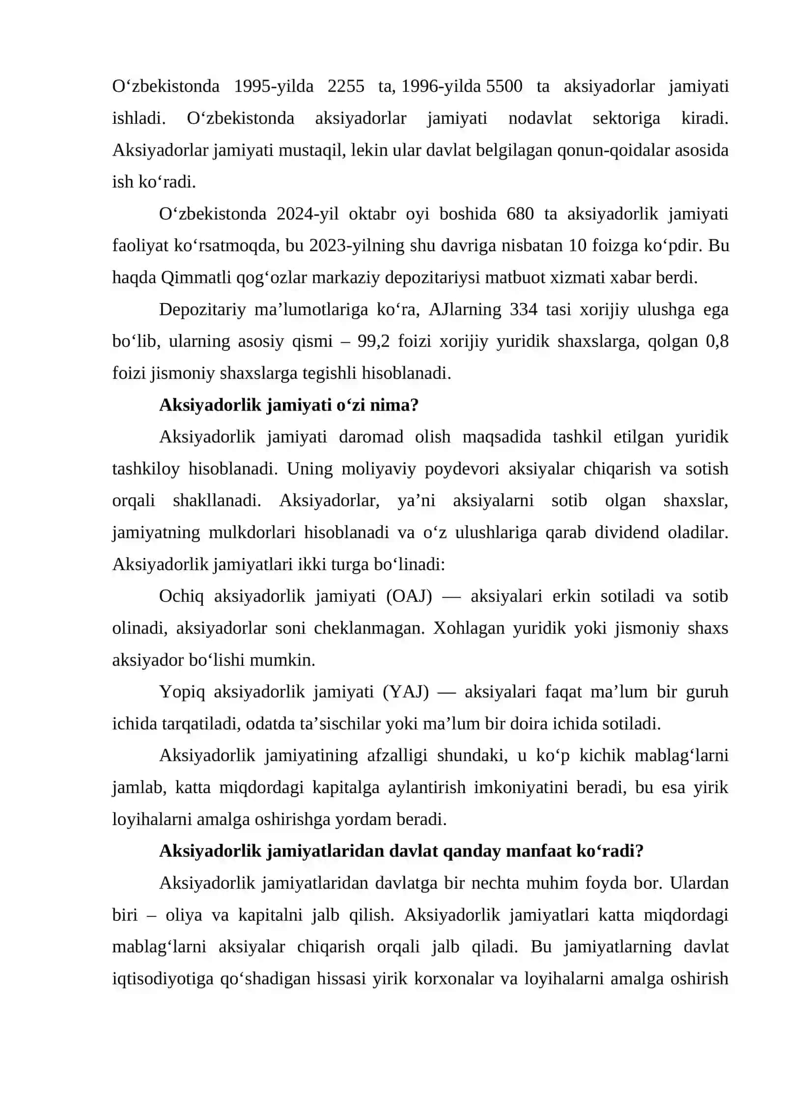 Aksiyadorlik jamiyatlarini qayta tashkil etish va tugatish 3