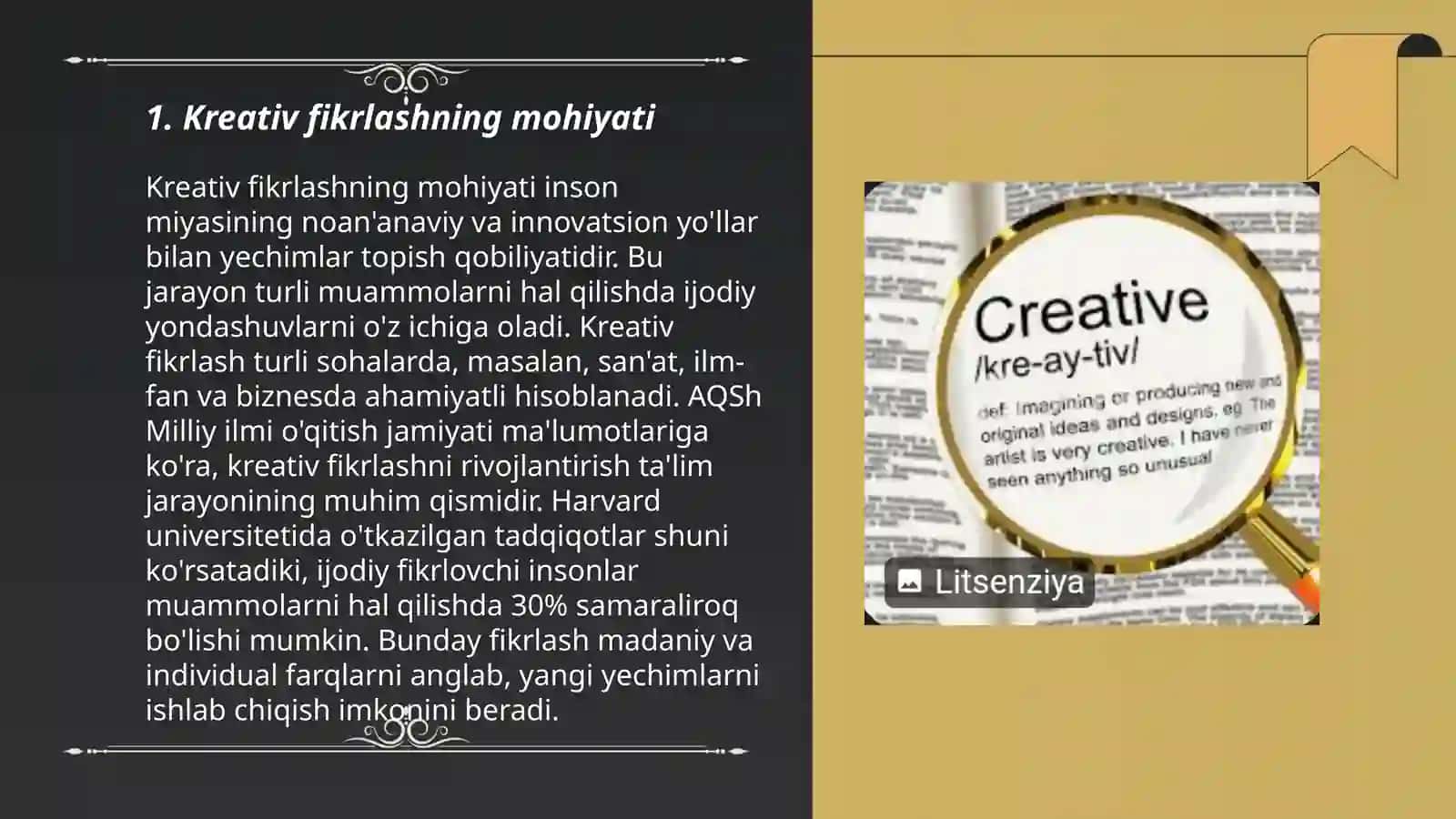 Kreativ fikrlash va uni rivojlantirish yo‘llari 3