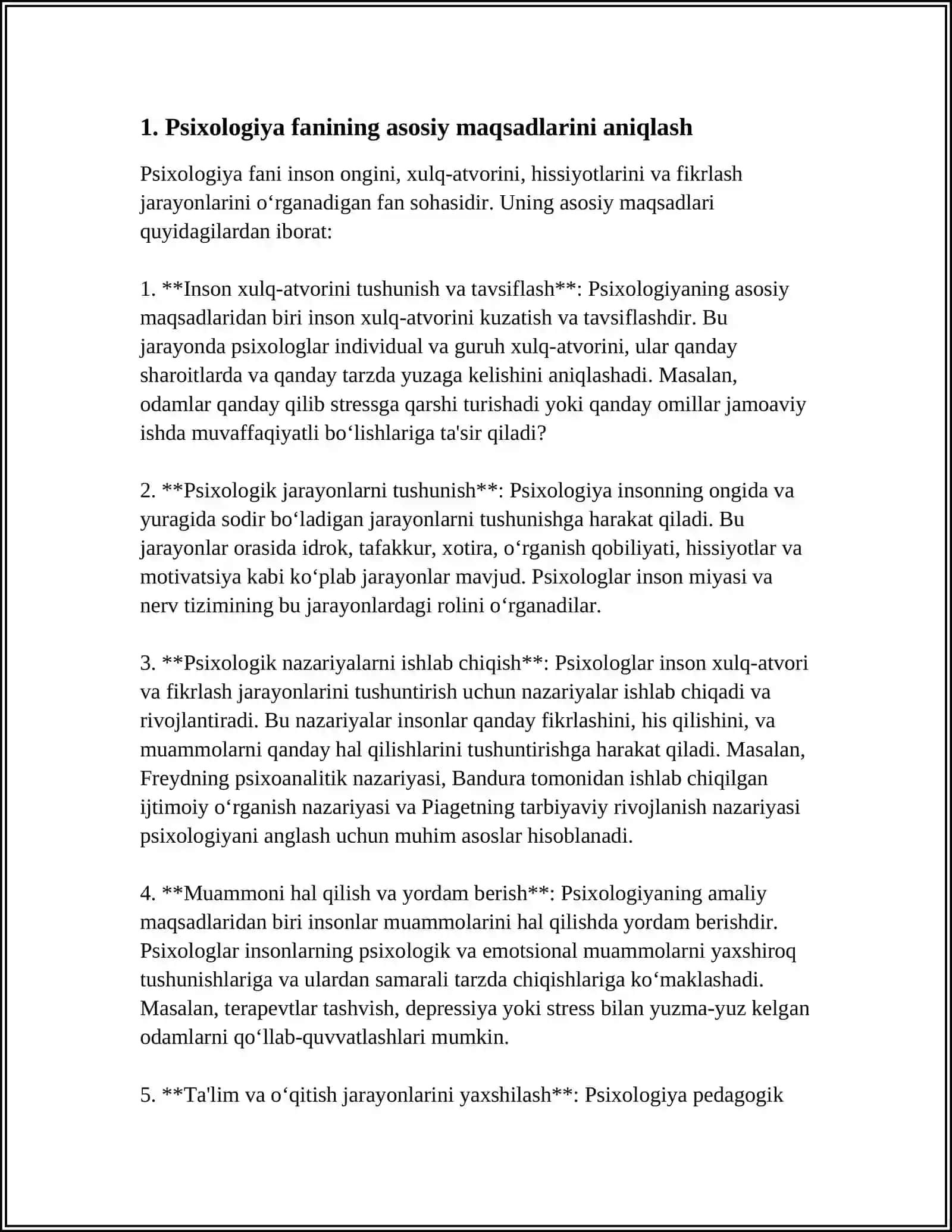 PSIXOLOGIYA FANINING MAQSAD VA VAZIFALARI 3