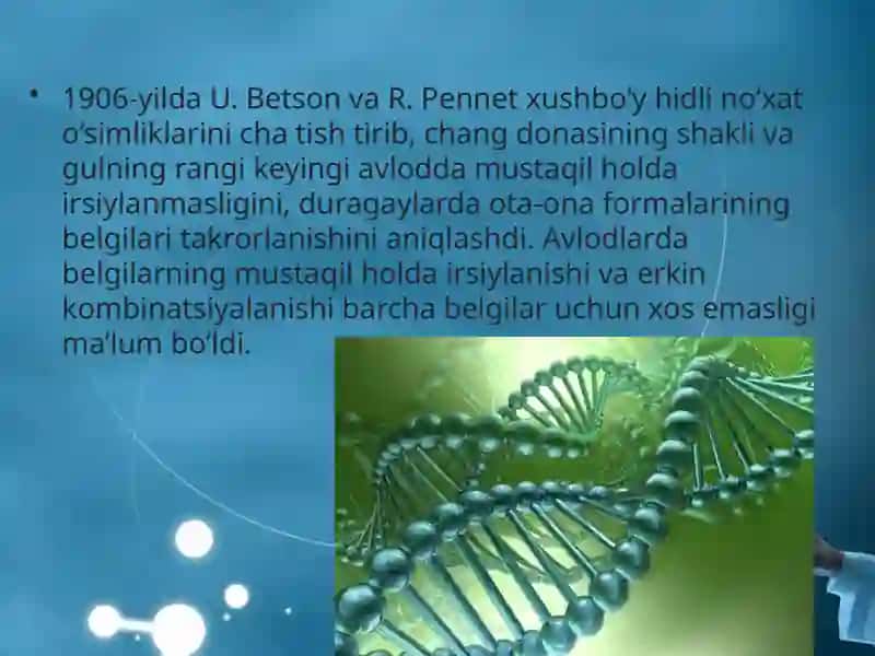 IRSIYATNING XROMOSOMA NAZARIYASI 3