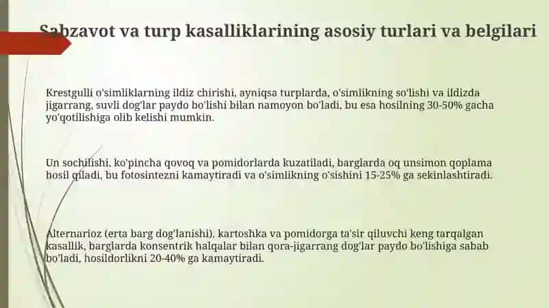 Sabzivasholgʻom kasalliklari va ularga qarshi kurash choralari 3