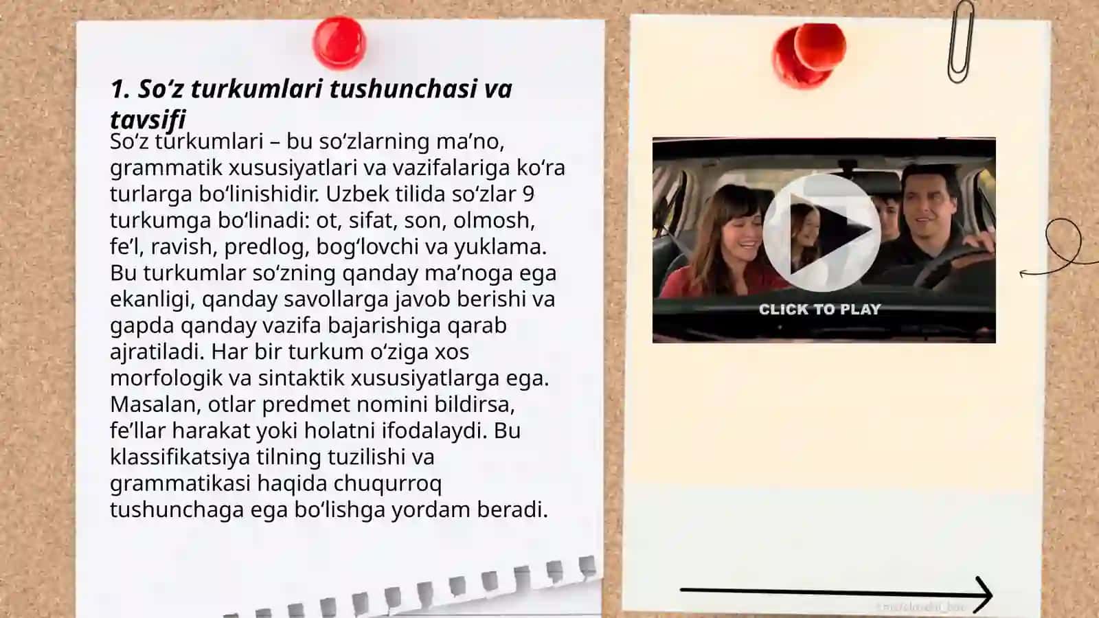 Turli tillarda soʻz turkumlari 3