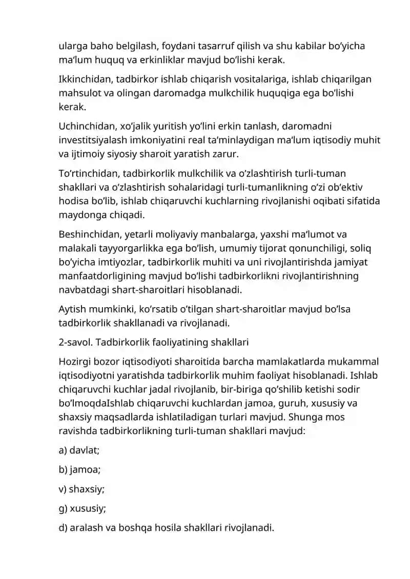 Tadbirkorlik kapitalidan samarali foydalansih masalalari 3