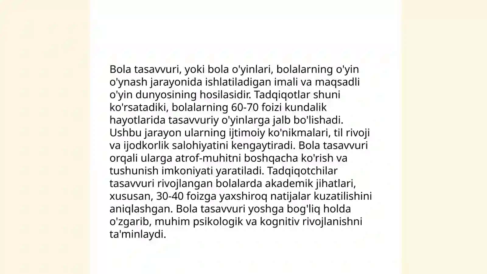 Maktabgacha yosh davrdagi bolalarning psixologiyasi 3
