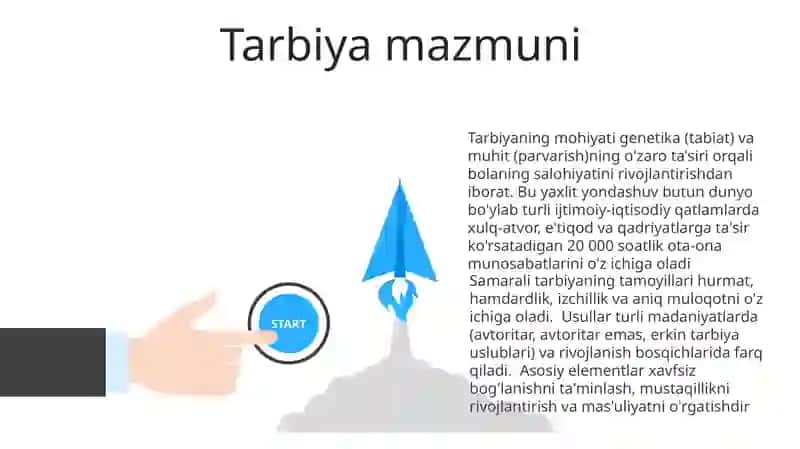 Tarbiya jarayonining mohiyati, mazmuni, tarbiya tamoyillari va metodlari 3