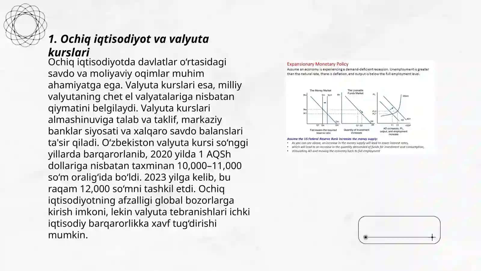 Ochiq iqtisodiyotda makroiqtisodiy siyosat 3