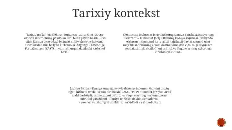 Elektron Hukumat Joriy Etishning Daniya Tajribasi 3
