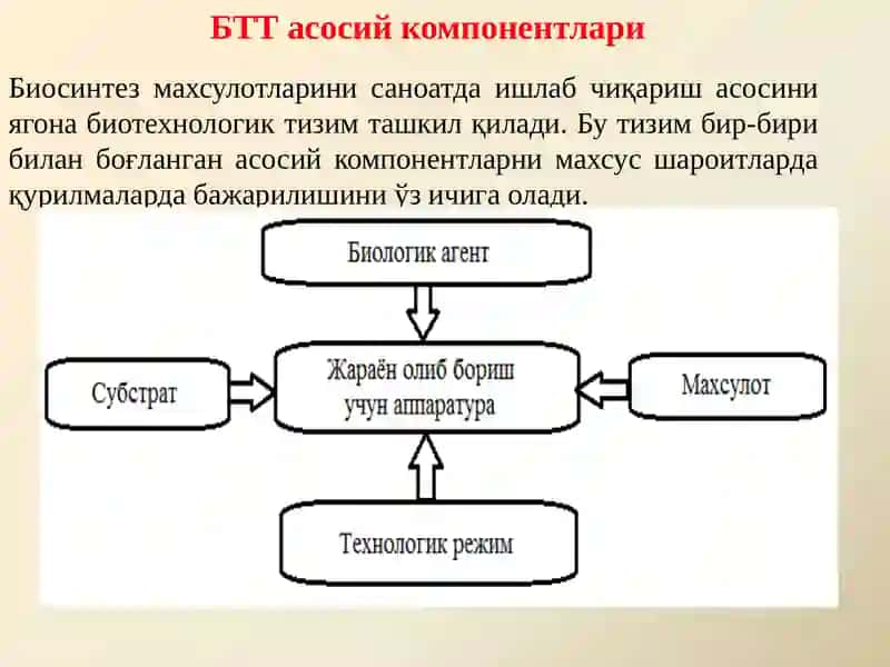 Биотехнология Саноатида Қўлланиладиган Жараёнлар ва Қурилмалар 3