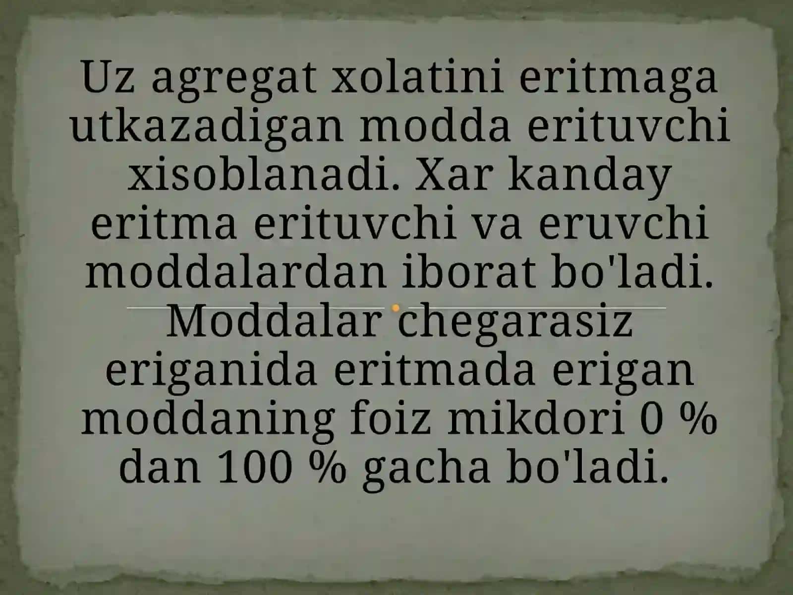 Eritmalar va ularning hosil bo'lishi to'g'risidagi nazariyasi. 3