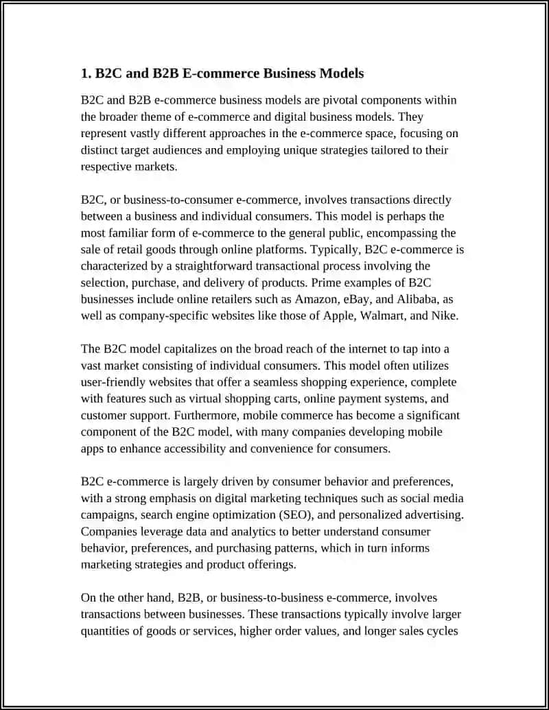 E-commerce and Digital Business Models 3