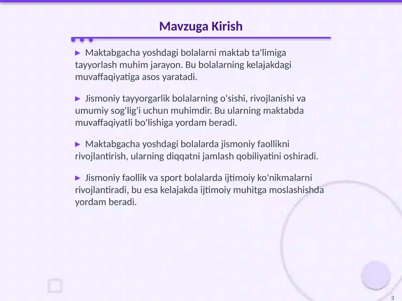 Maktabgacha Yoshdagi Bolalarni Maktab Taʼlimiga Jismoniy Jihatdan Tayyorlash 3