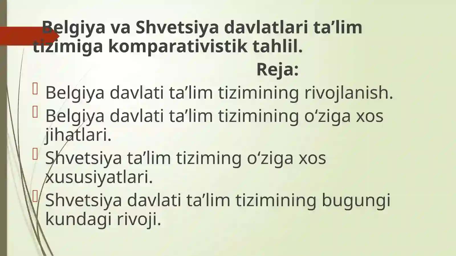 BelgiyavaShvetsiyadavlatlarita’limtizimigakomparativistiktahlil 3