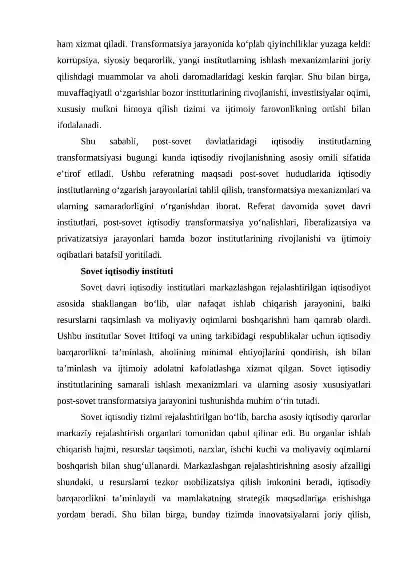 Institutsional transformatsiya va o'zgarish mexanizmlari 3