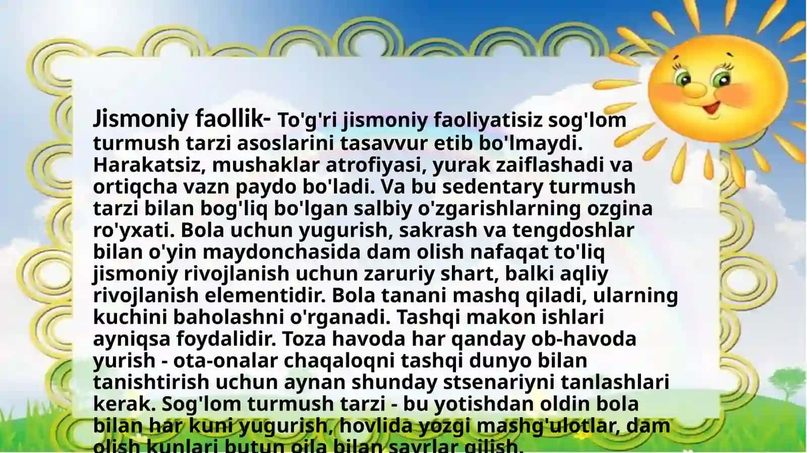 Jismoniy rivojlanish va sog’lom turmush tarzini shakllanishi 3
