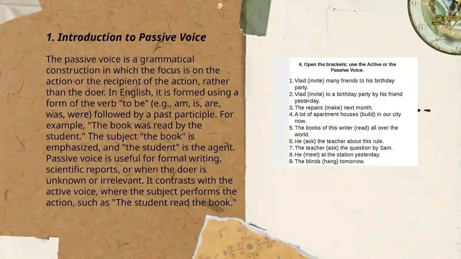 Passive voice 3