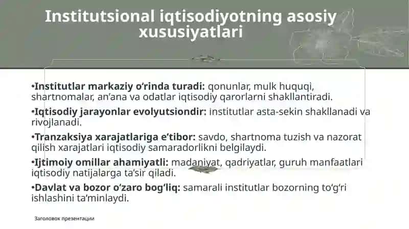 Institutsionaliqtisodiyotningrivojlanishxususiyatlari 3