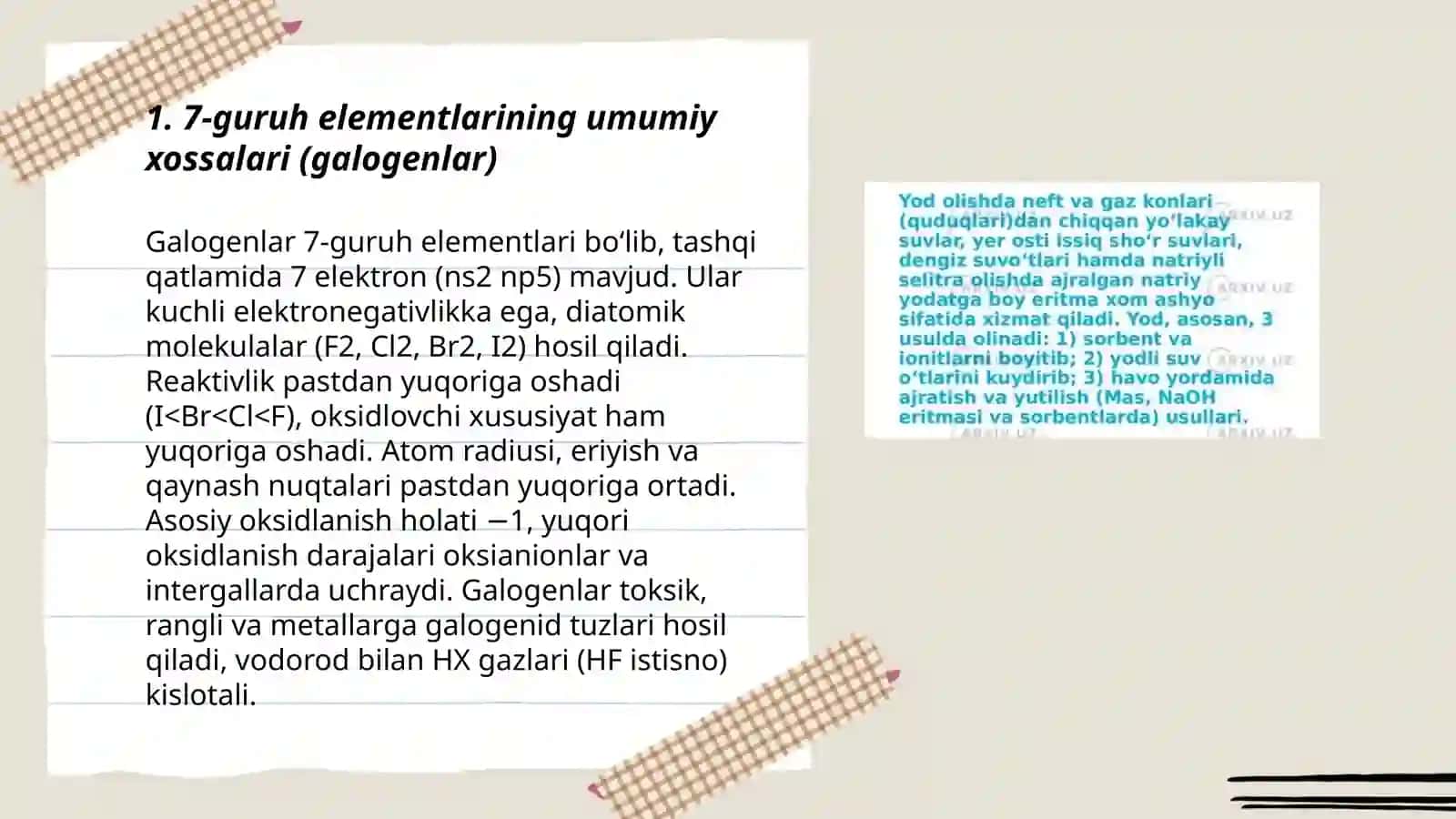 7-guruh elementlari (galogenlar) 3