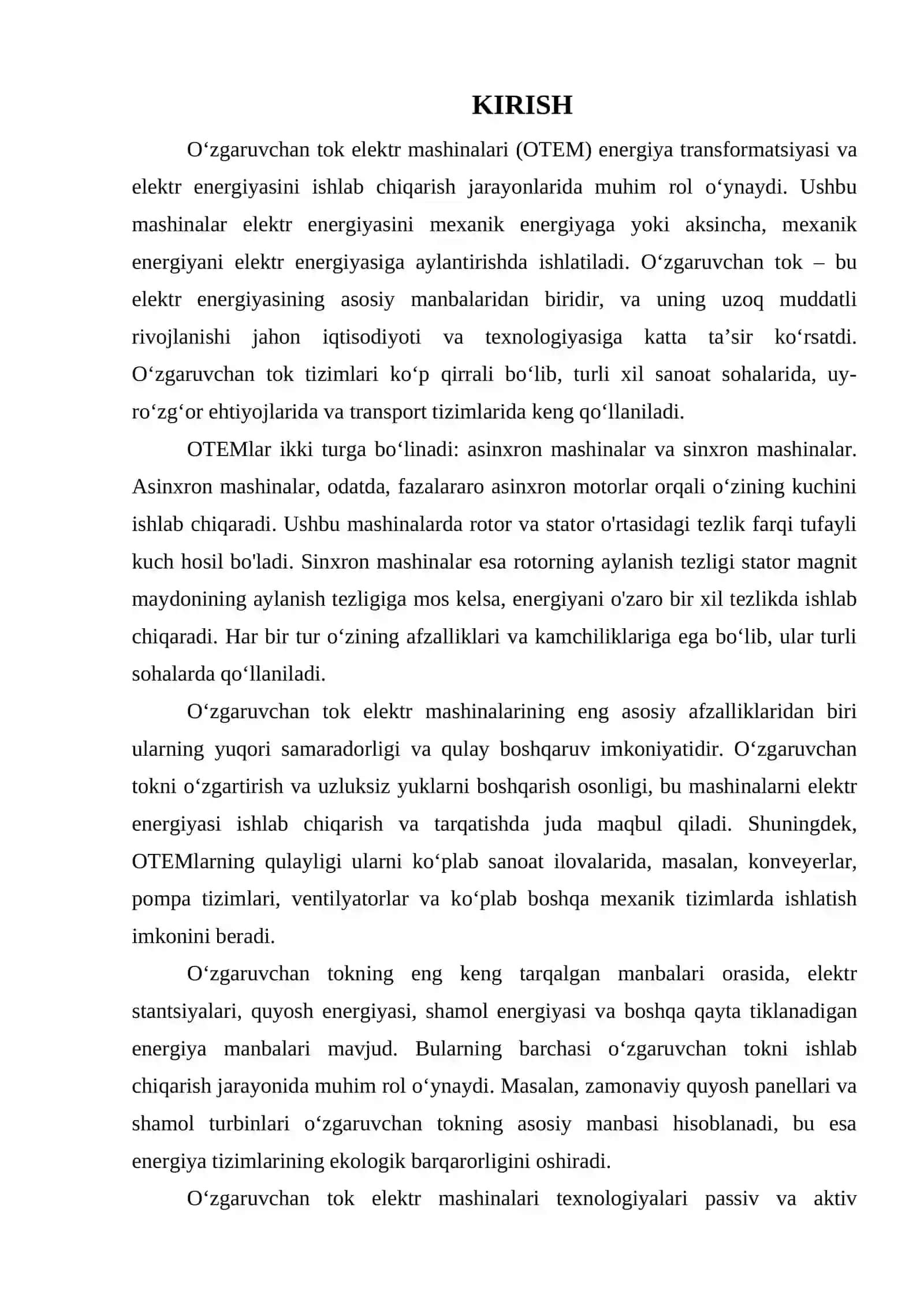 O‘ZGARUVCHAN TOK ELEKTR MASHINALARI 3