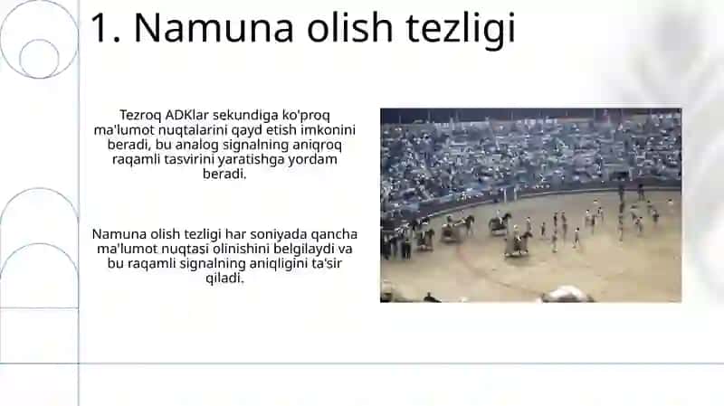 Analig raqam va raqamanolog o'zgartiruvchilarning tezkorligi 3