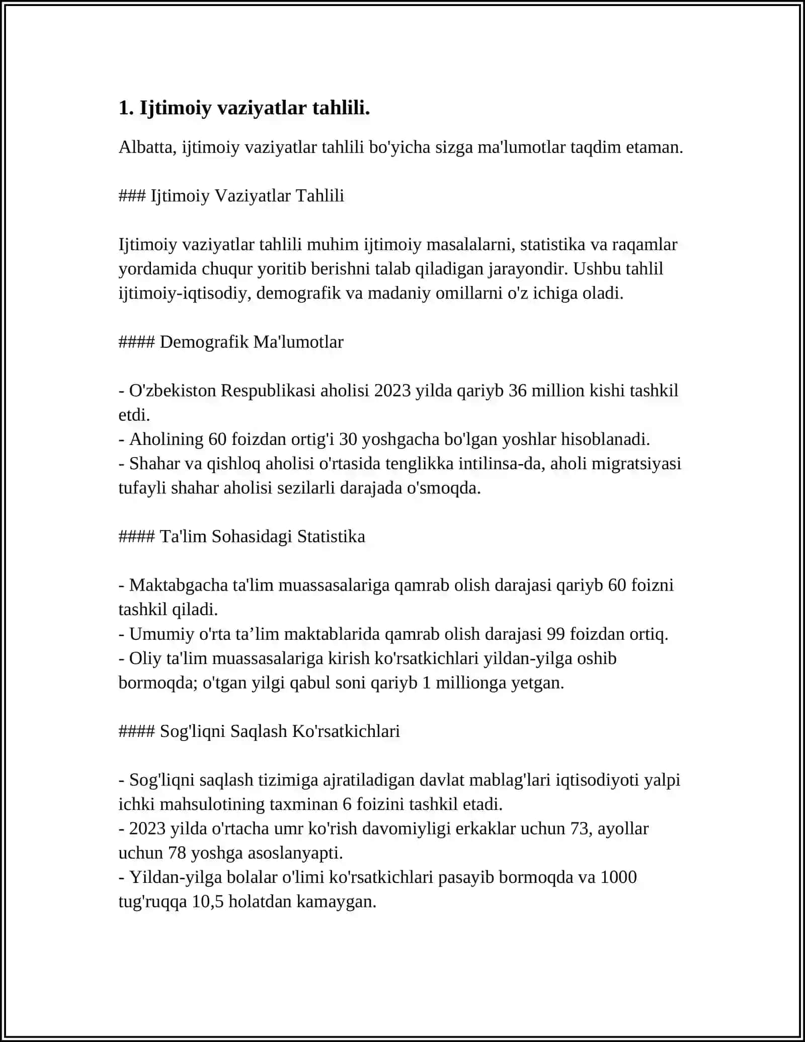 VAZIYATLI MASALALAR (KAZUZLAR)TUZISH 3