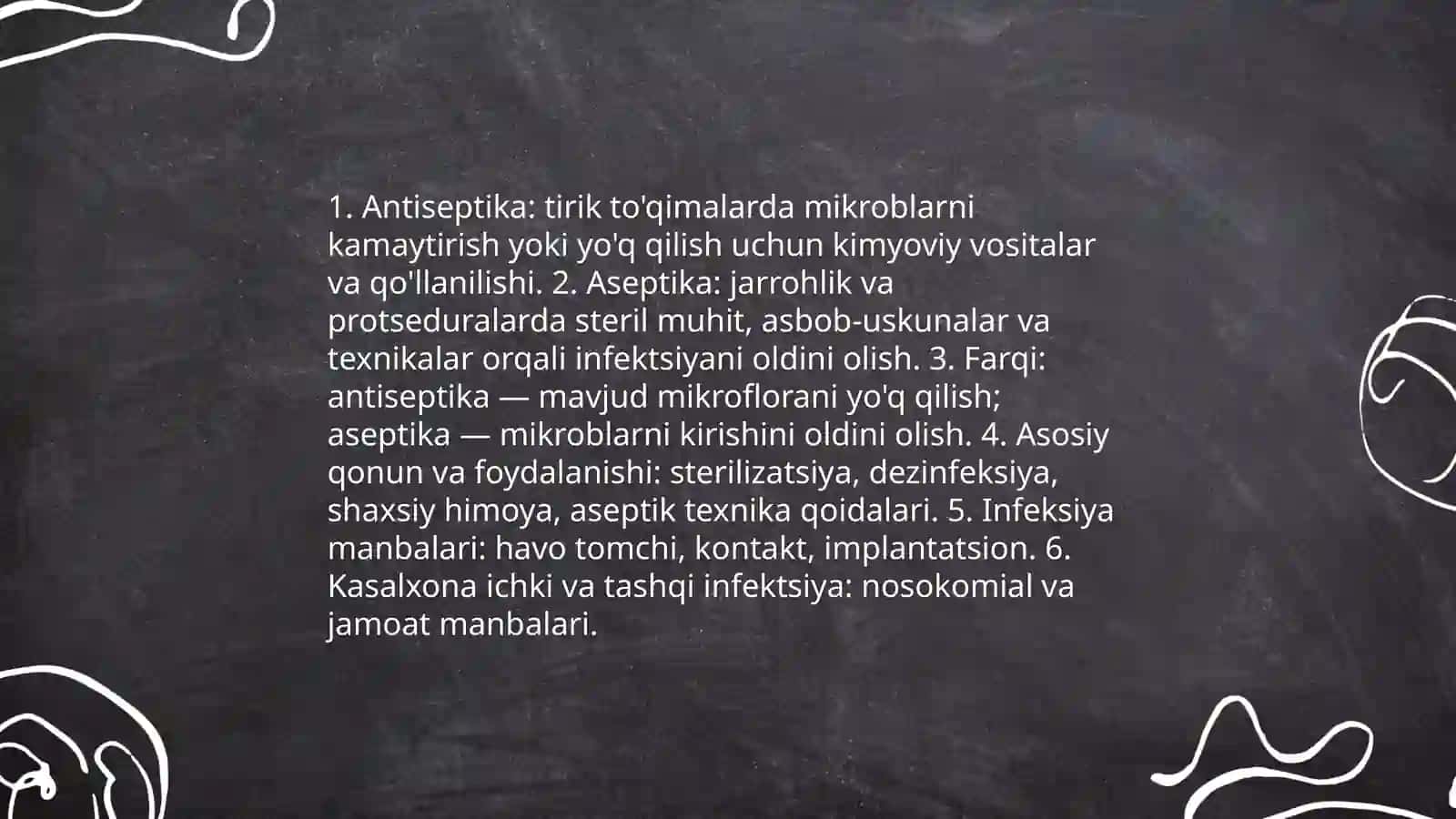 Xirurgiyada antiseptika va aseptika tushunchasi 3