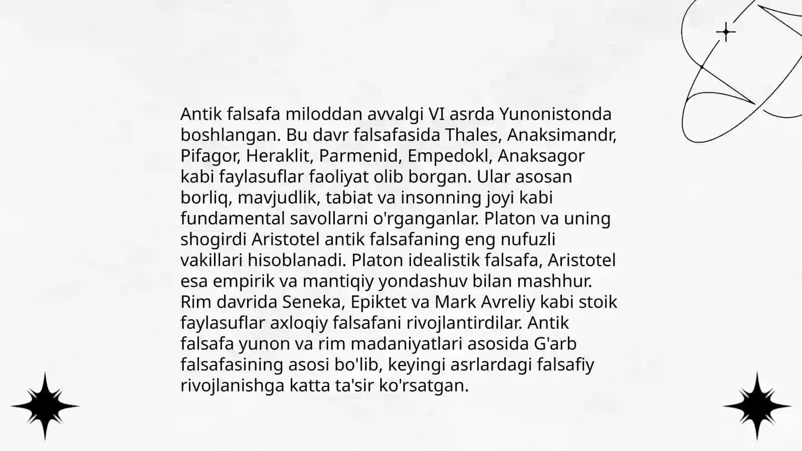 Falsafa fani taraqqiyot bosqichlari 3