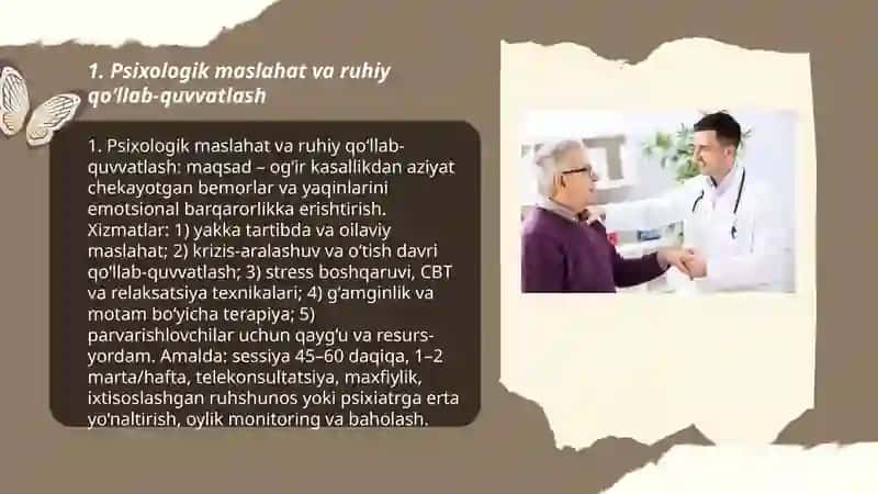 OG‘IR KASALLIKKA CHALINGAN BEMORLAR VA ULARNING YAQINLARIGA KONSULTATSIYA YO‘NALISHLARI 3