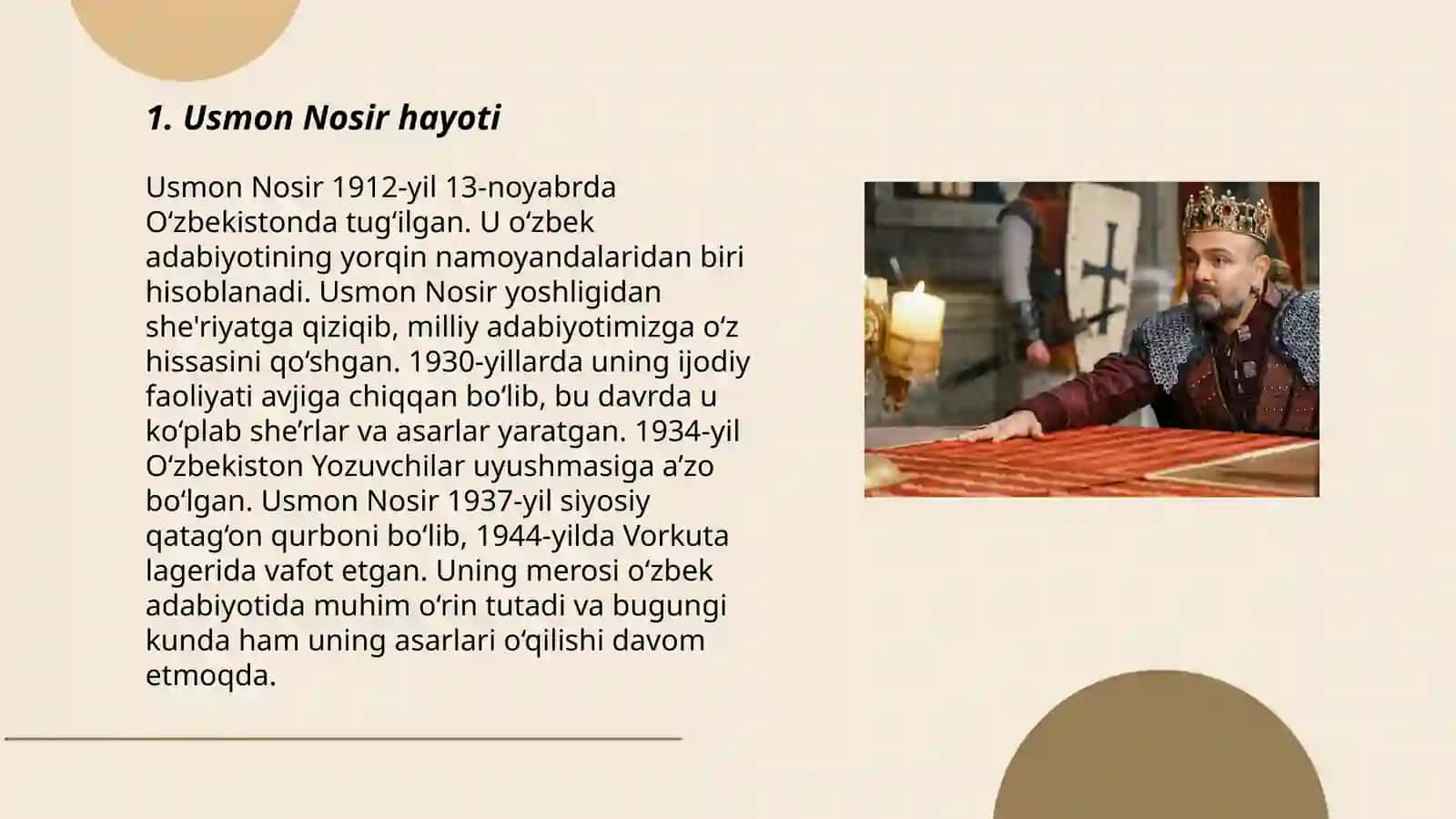 Usmon Nosir hayoti 3