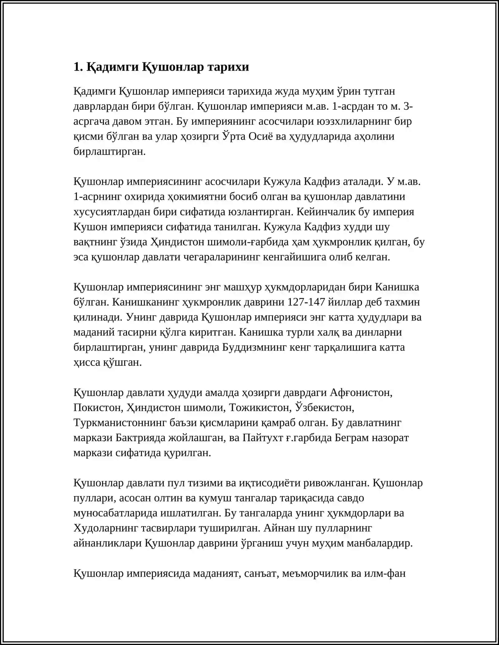 KUSHON MAMLAKATI 3