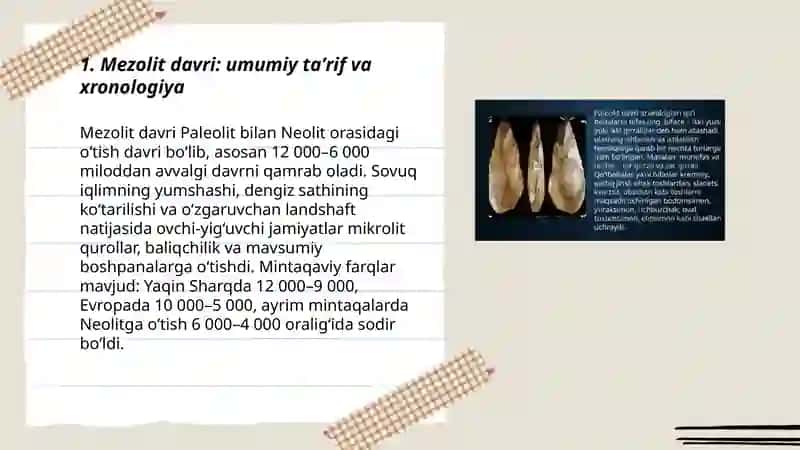 Mezolit davri 3