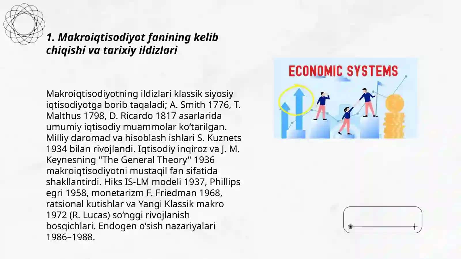 Makroiqtisodiyotning fan sifatida shakllanishi va rivojlanishi 3