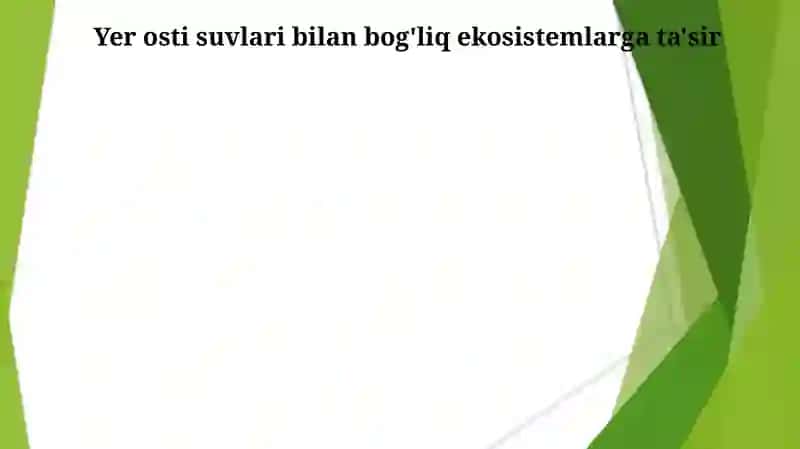 Iqlim oʻzgarishi va yer osti suvlariga taʼsri 3
