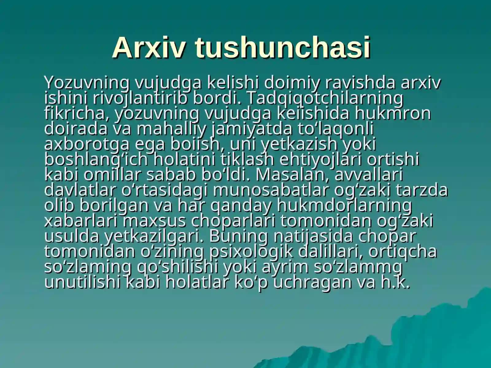 KIRISH. FANNING PREDMETI, MAQSAD VA VAZIFALARI 3