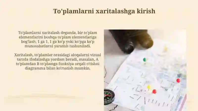 To'plamlarni xaritalashga kirish 3