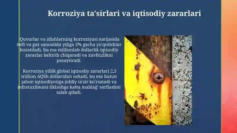 Korroziya va uning ta'siri 3