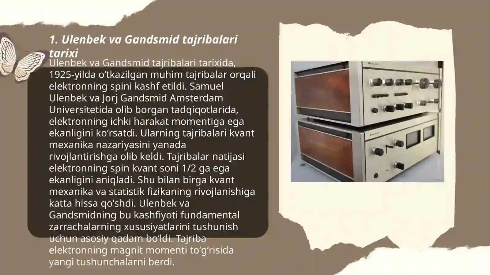Ulenbek va gandsmid tajribalari va elektron spini 3