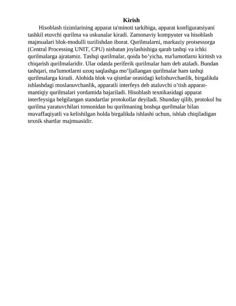 Kompyuterni tashkil etish va yig`ish 3