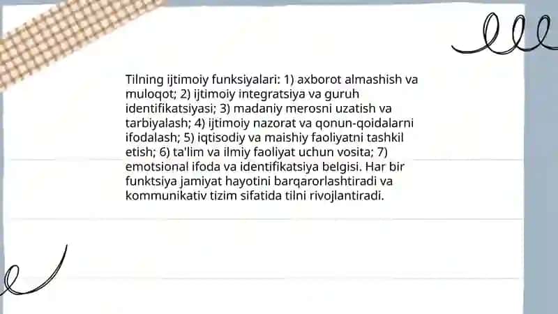 Tilning ijtimoiy tabiati 3