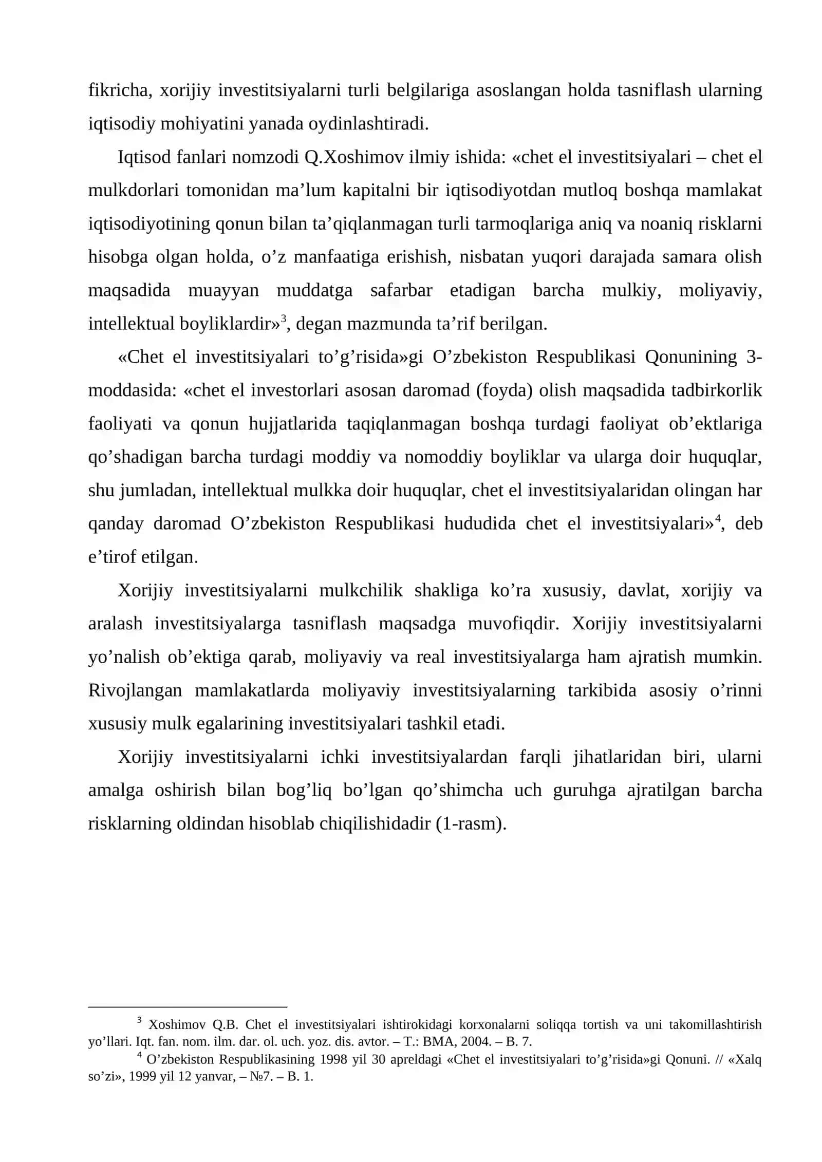 Iqtisodiyotni rivojlantirishda xorijiy investitsiyalarning roli 3
