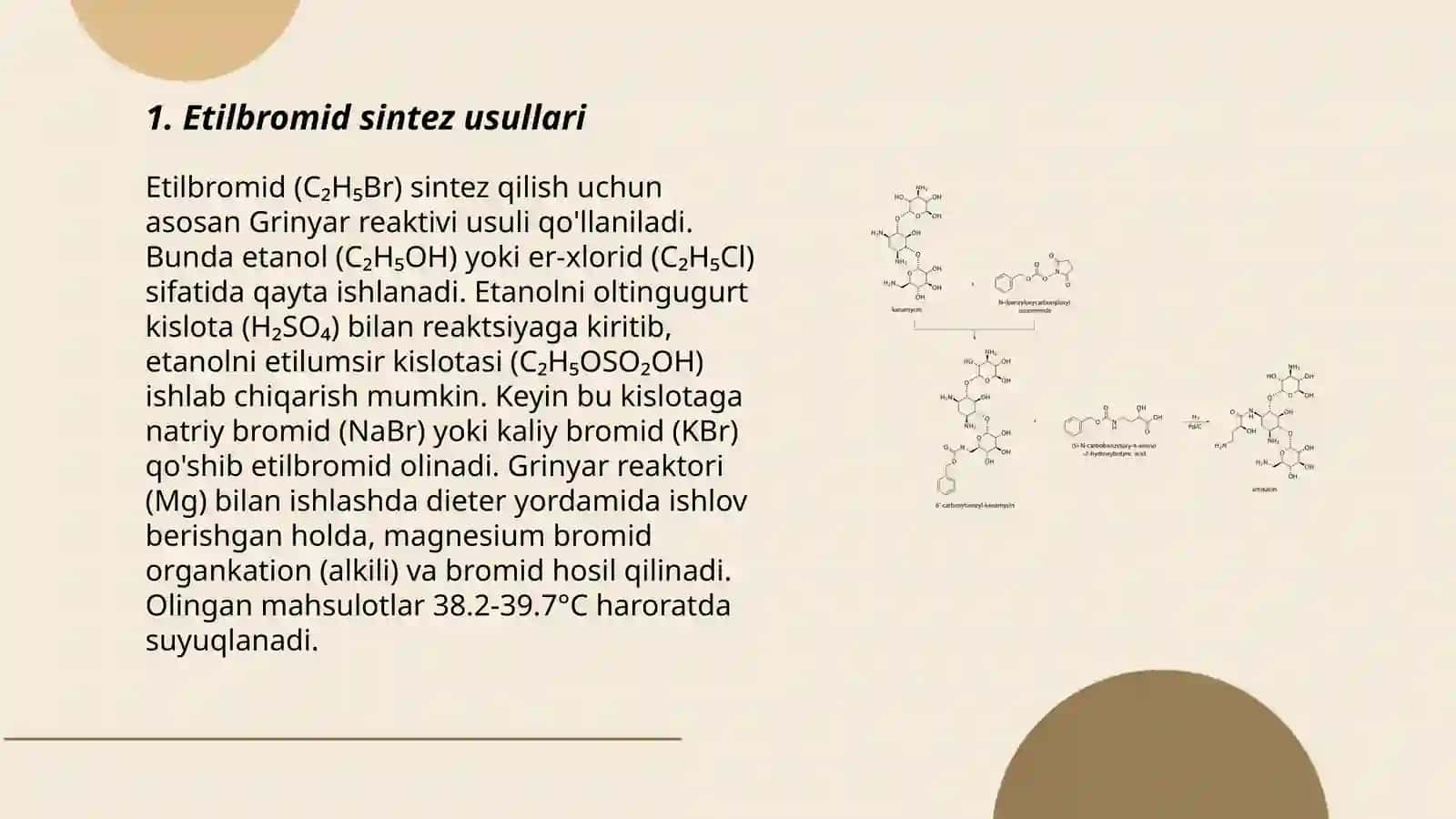 Etilbromid sintezi, identifikatsiyasi 3