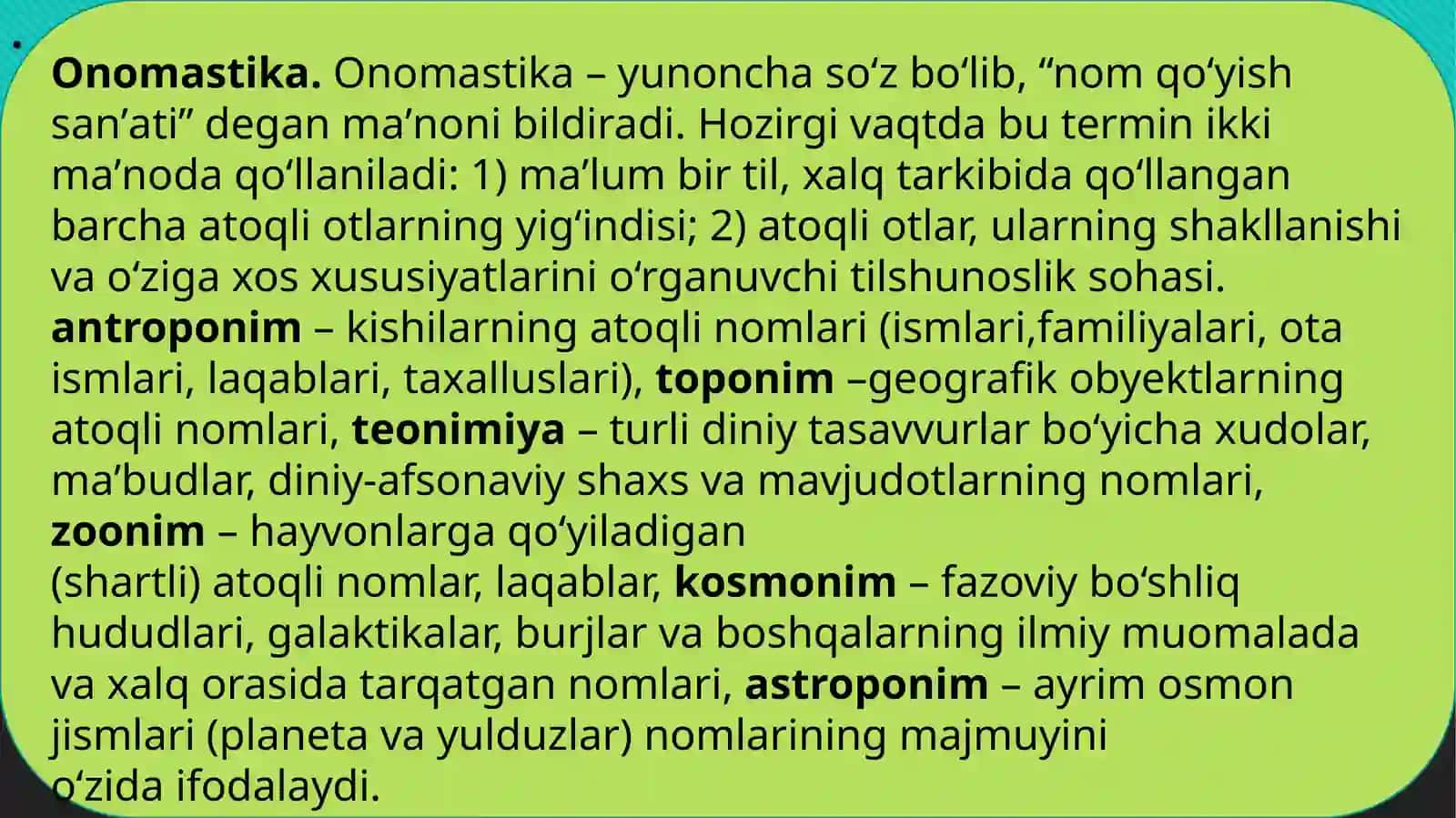 Hibat-ulhaqoyiqdagi onomastika 3