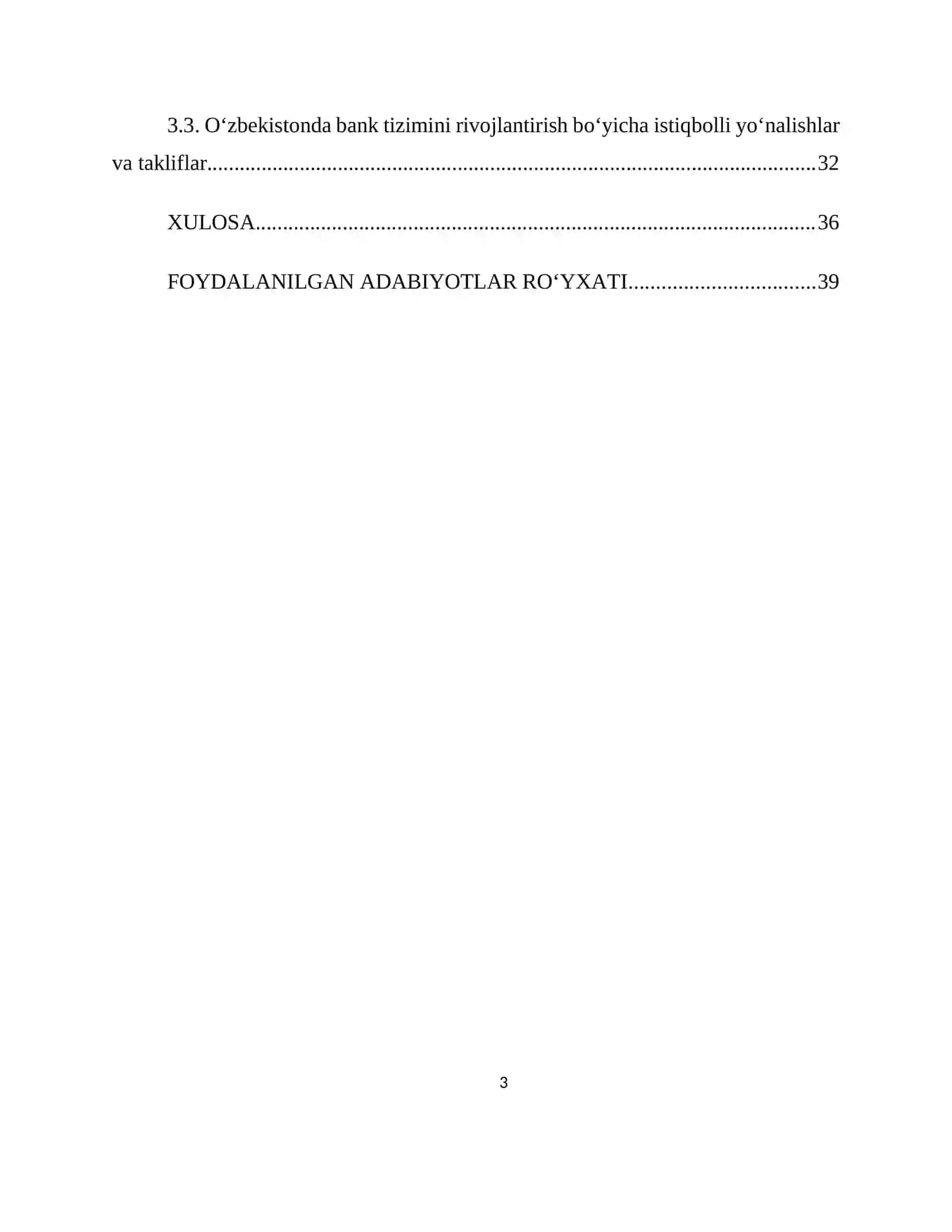 IQTISODIYOT O‘SISH fanidan KURS ISHI «Himoyadan o’tdi» 3