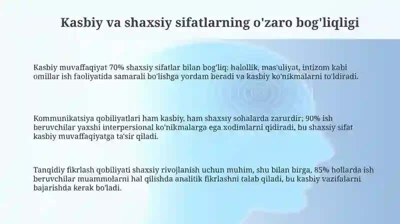 Professional va shaxsiy sifat kompetentlari 3